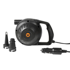 12V Electric Air Pump, Portable, Inflatable/Air Mattress, 2 Universal Nozzles, Low Noise