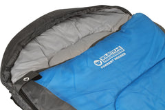 Forrest Hooded Sleeping Bag, 5-10°C, Breathable Lining, Ripstop Fabric, Auto Lock Zips, Sewn-in Storage Pocket, Hanging Loop, Storage Bag, 75x230cm