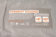 Forrest Hooded Sleeping Bag, 5-10°C, Breathable Lining, Ripstop Fabric, Auto Lock Zips, Sewn-in Storage Pocket, Hanging Loop, Storage Bag, 75x230cm