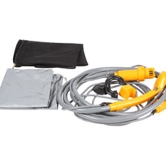 12V Portable Camp Shower, 2m Hose, Adjustable Flow