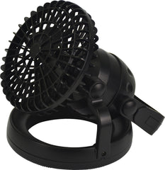 Portable 2in1 LED Light and Fan 16.7x18.5cm, 50 Hours Low Speed, Battery Operated