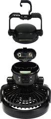 Portable 2in1 LED Light and Fan 16.7x18.5cm, 50 Hours Low Speed, Battery Operated