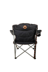 Varley Camp Chair with High-tensile Steel Frame, Cushioned Back Rest, Drink Holder, Weight Rated 136kg, Headrest Storage Pocket , Carry Bag with Shoulder Strap