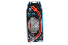 Mettams Adult Mask and Snorkel Set - Blue or Red