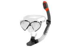 Hayman Adult Silicon Mask and Snorkel Set - Grey, Red or Blue