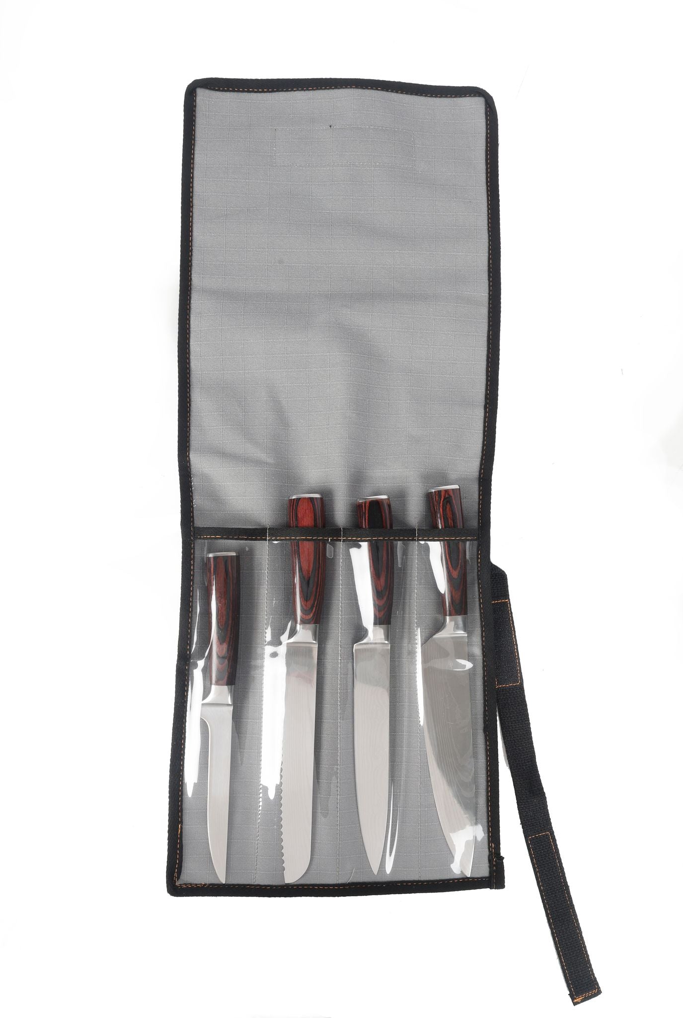 4pc 400gsm Ripstop Canvas Knife Wrap 45x28cm