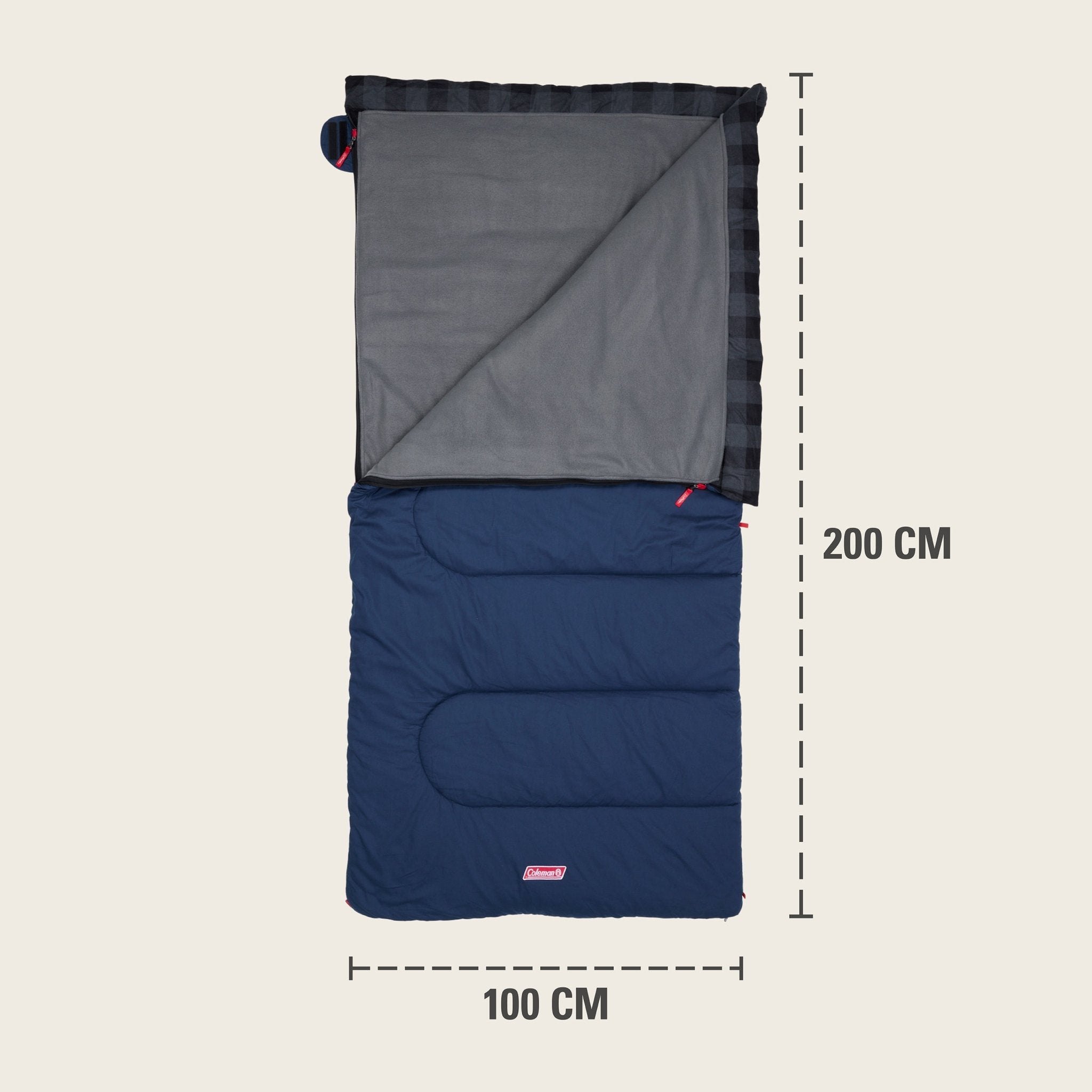 Coleman Pilbara -5C Tall Warm Blue Sleeping Bag, -5°C Rated