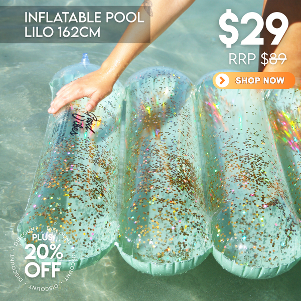 Pool Lilo with Glitter