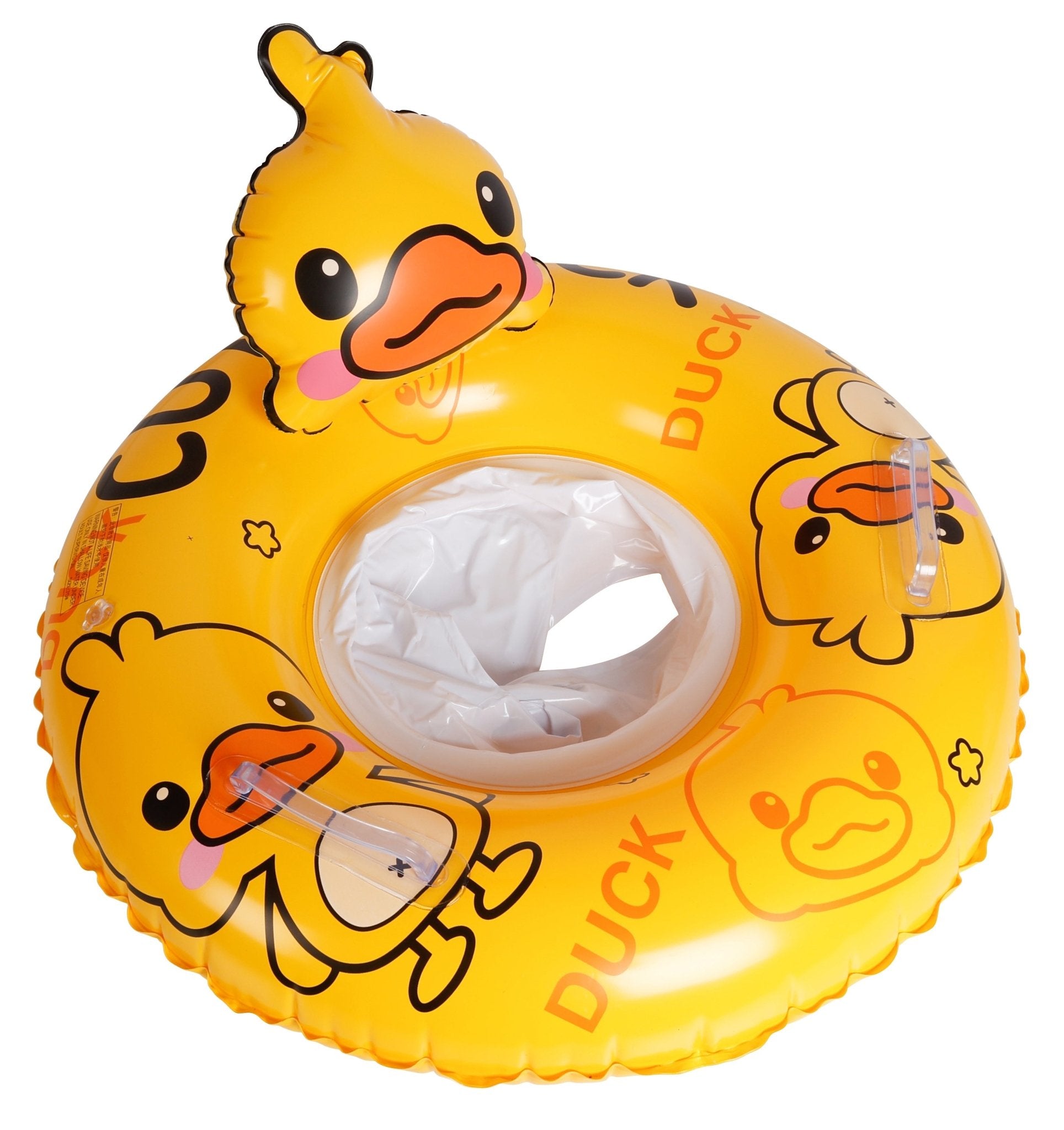 Kids Inflatable Duck Swim Ring with Seat 56cm - Ages 1-2yrs