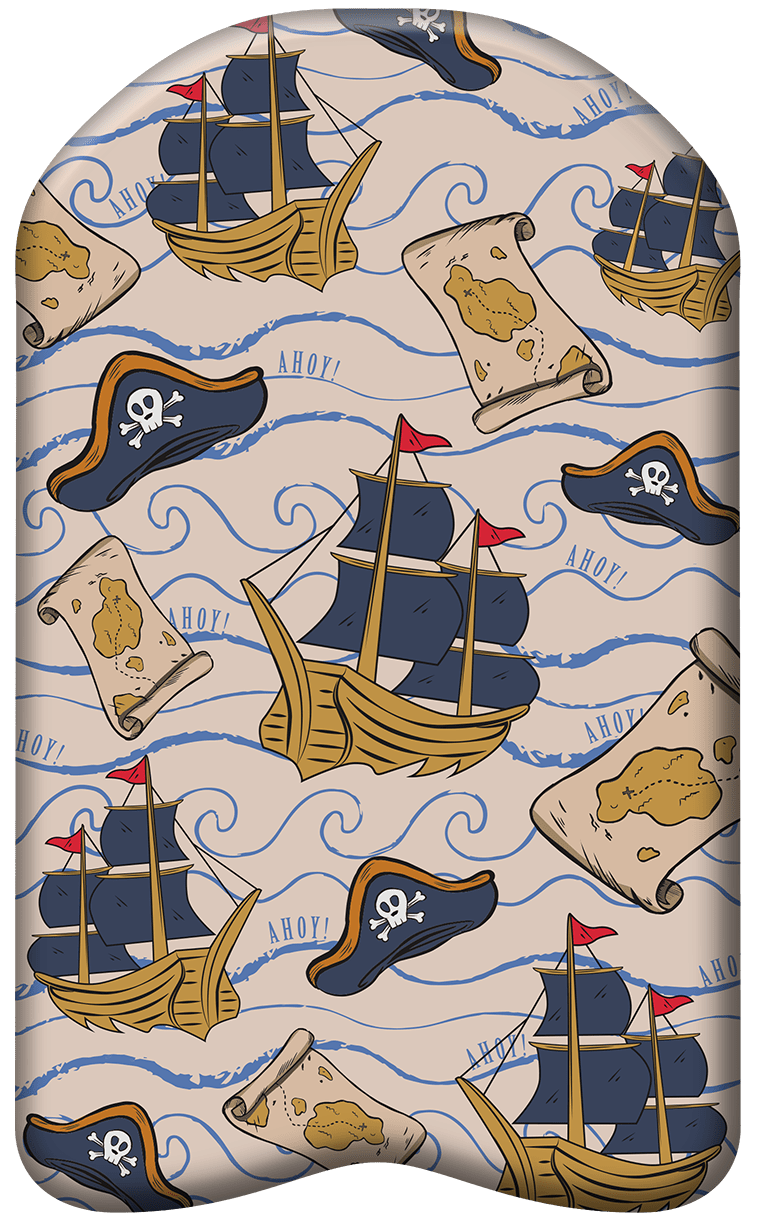 Kids Foam Kickboard Pirate Design 42x27cm - Ages 3+