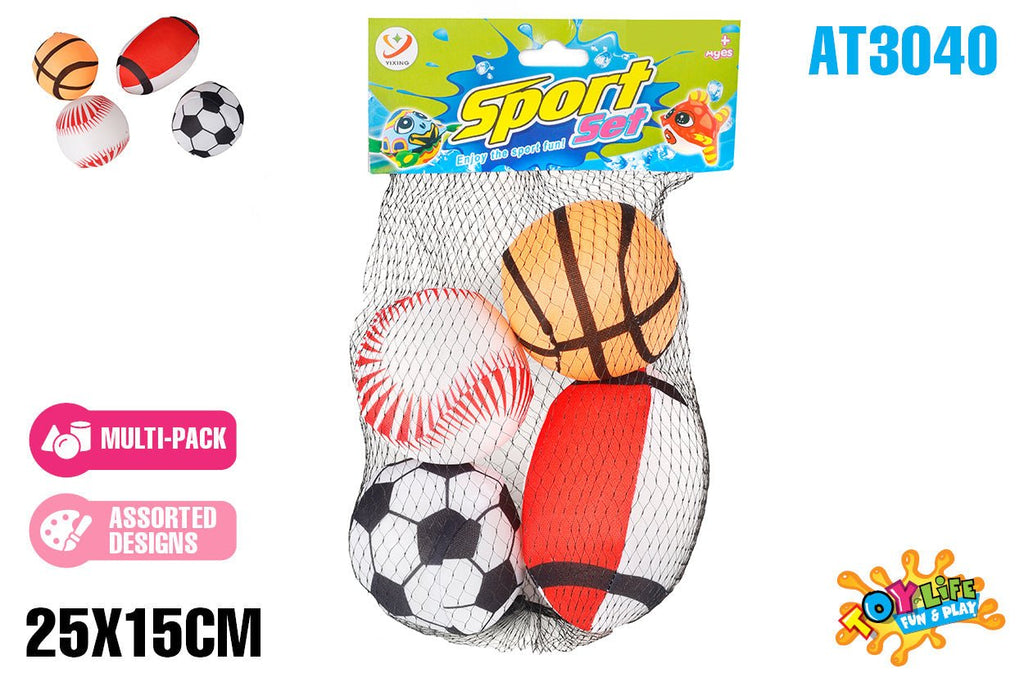 Water Splash Balls 4pc 25cm - Ages 3+