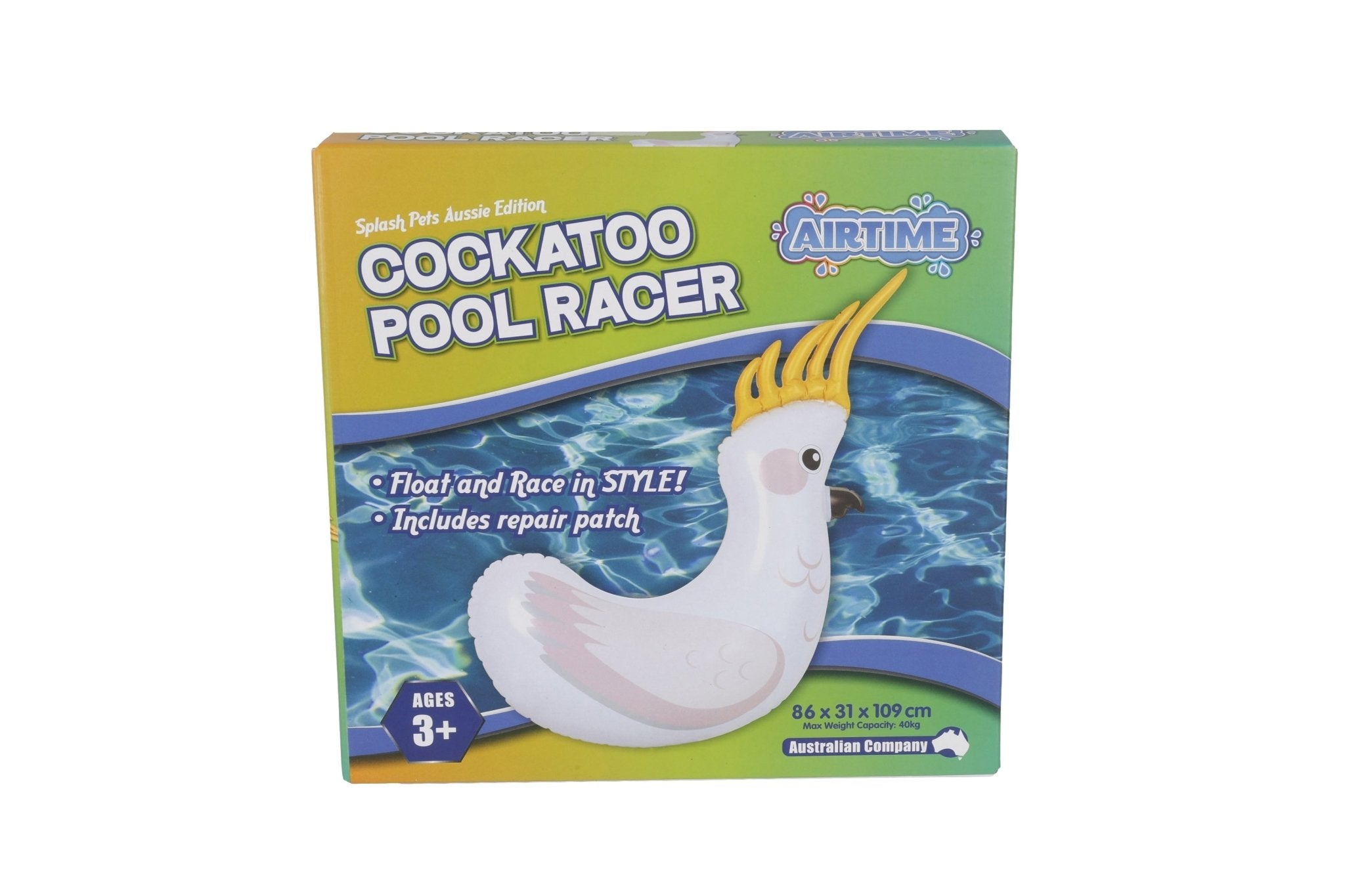 Inflatable Cockatoo Pool Racer 92x32x85cm Age3+