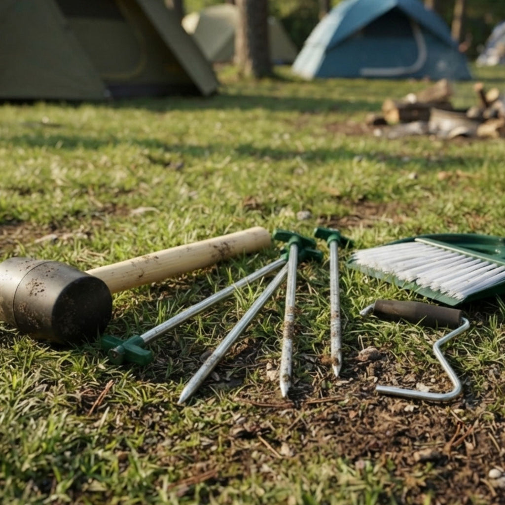 Wildtrak 8 Piece Tent Essential Kit with Drawstring Bag