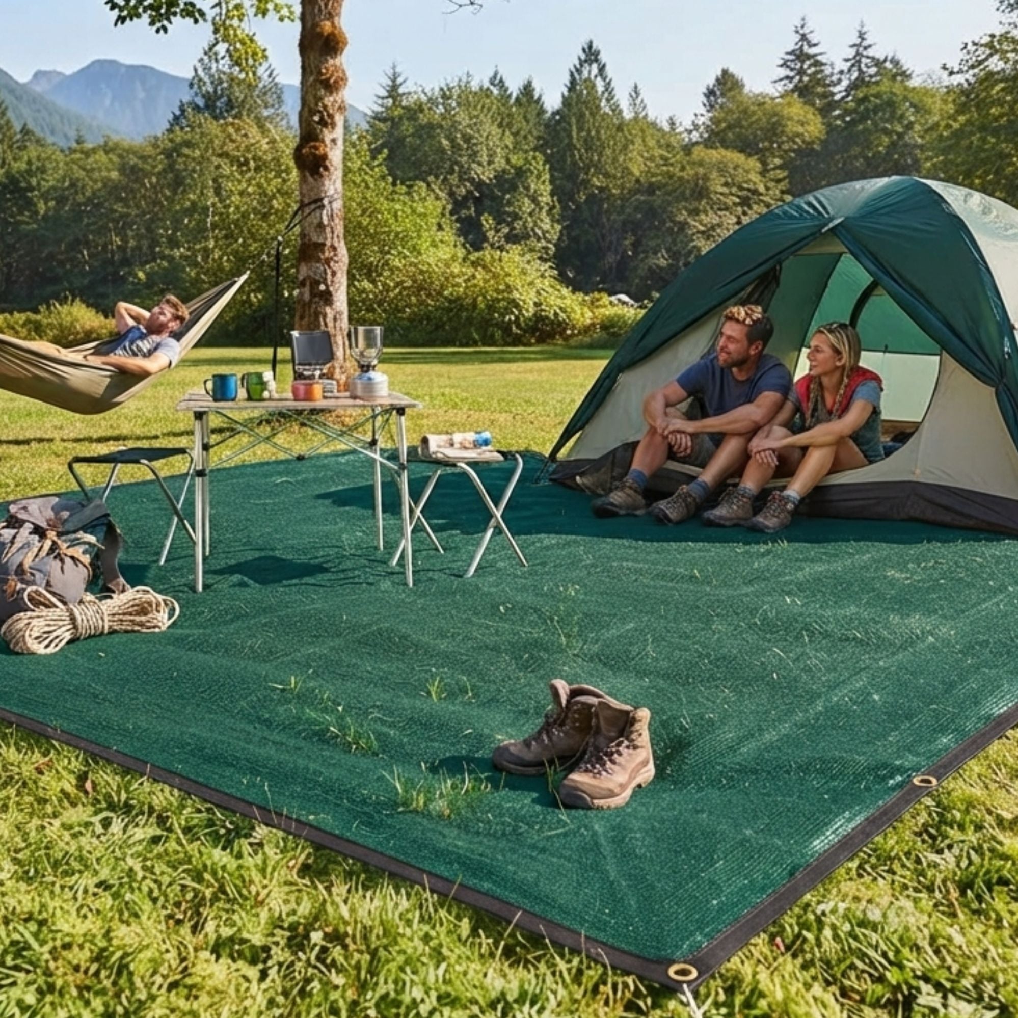 Wildtrak 3x6m Ultramesh Multipurpose Ground Protection Cover with Eyelets