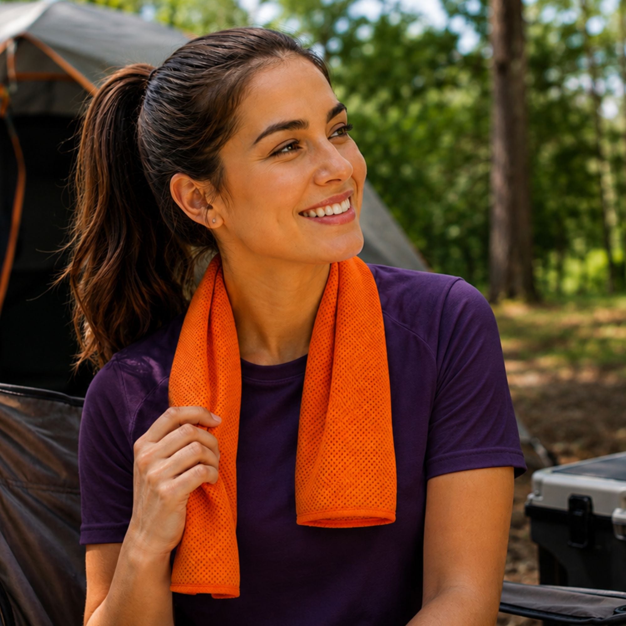 Wildtrak Neck Cooling Hiking Microfibre Mesh Towel Reusable 102x30cm