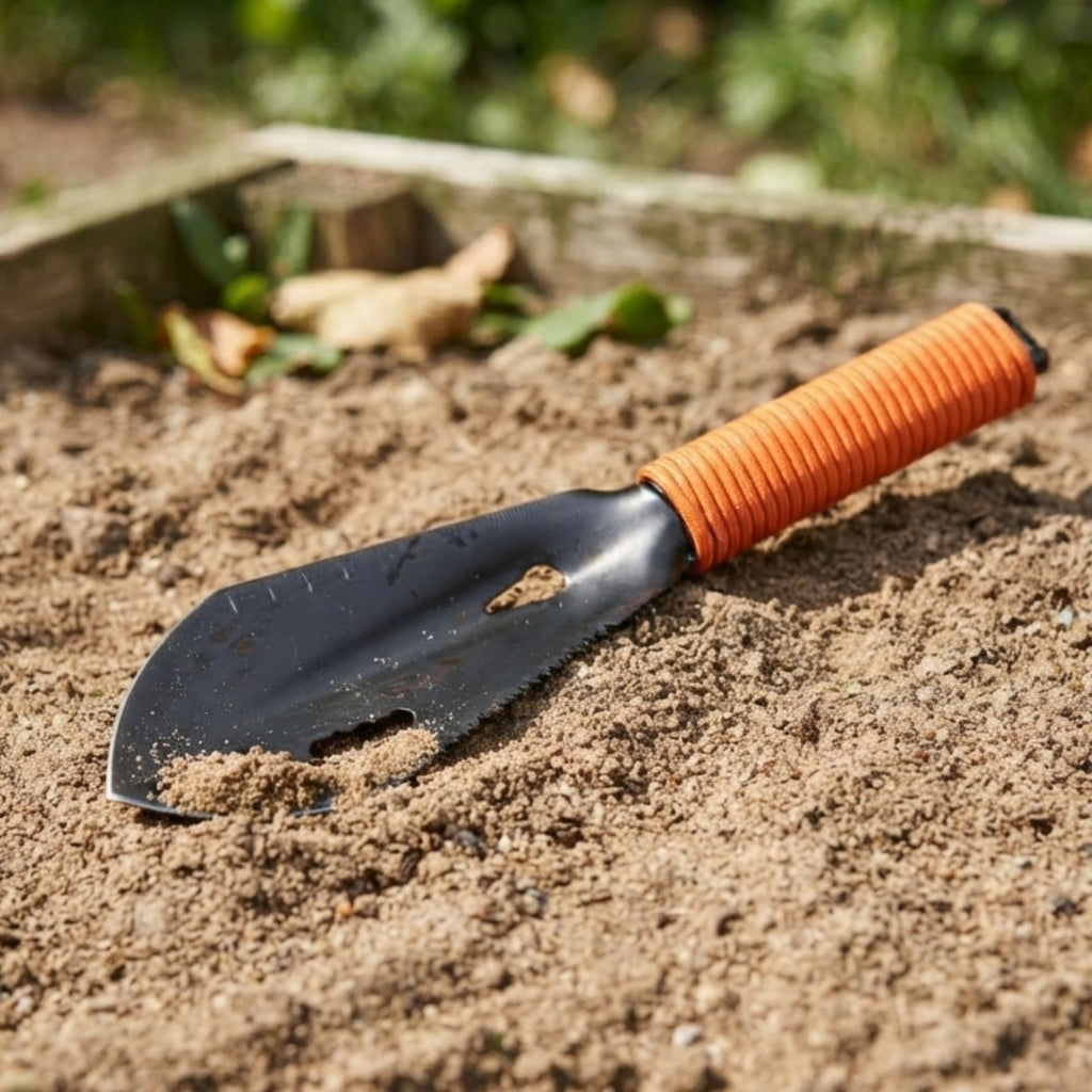 Wildtrak 7 Function Mini Hand Shovel, Lightweight with Pouch 28x8cm
