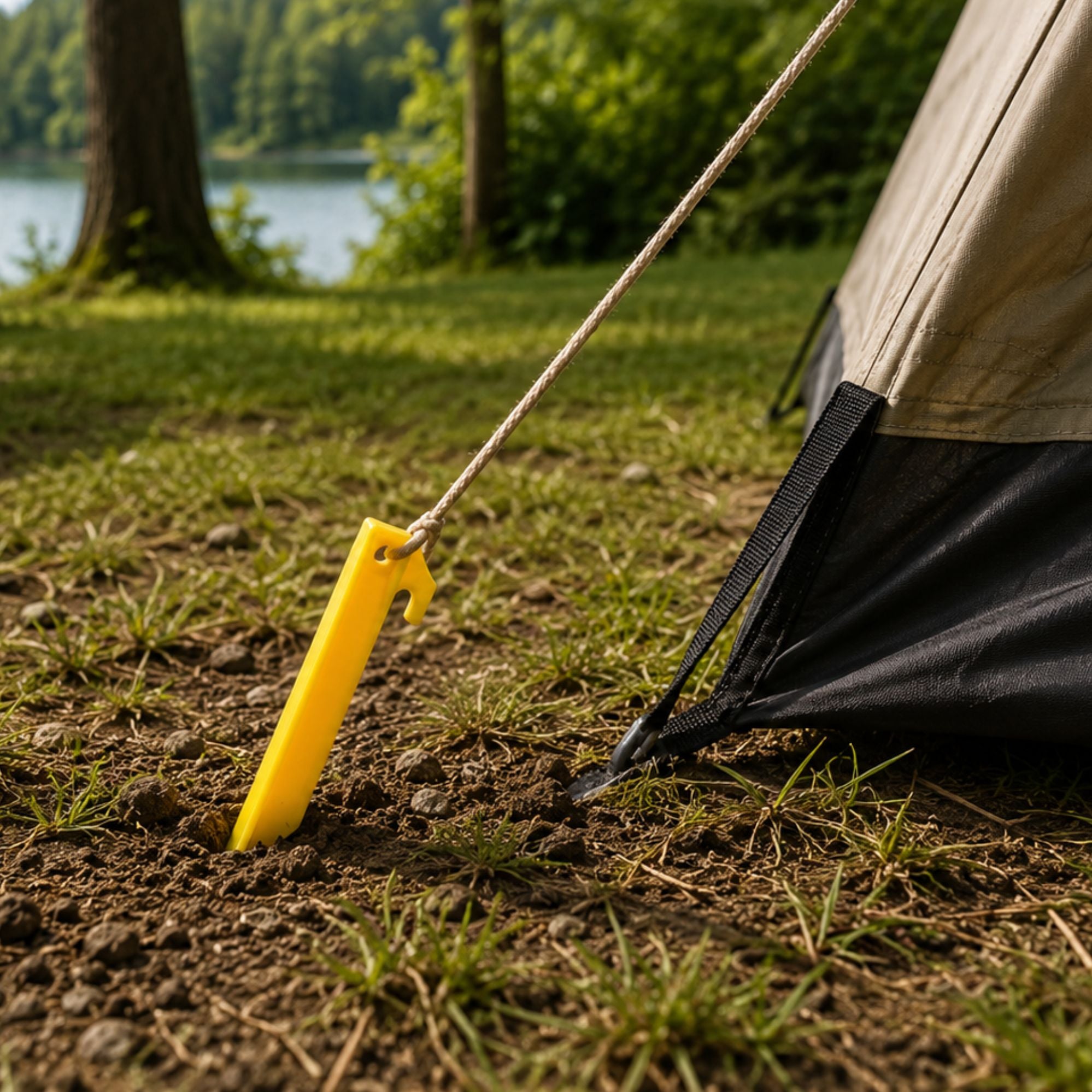 Wildtrak 6 Pack Plastic Tent Pegs 17cm