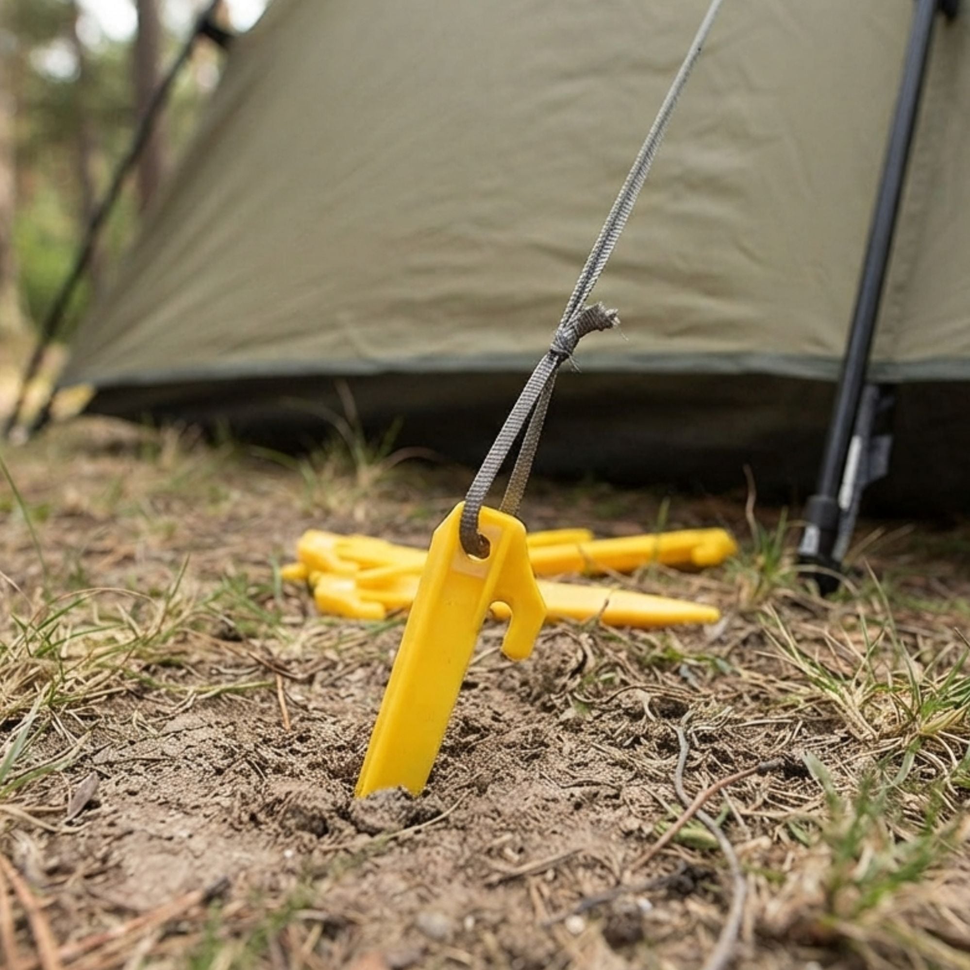 Wildtrak 6 Pack Plastic Tent Pegs 17cm