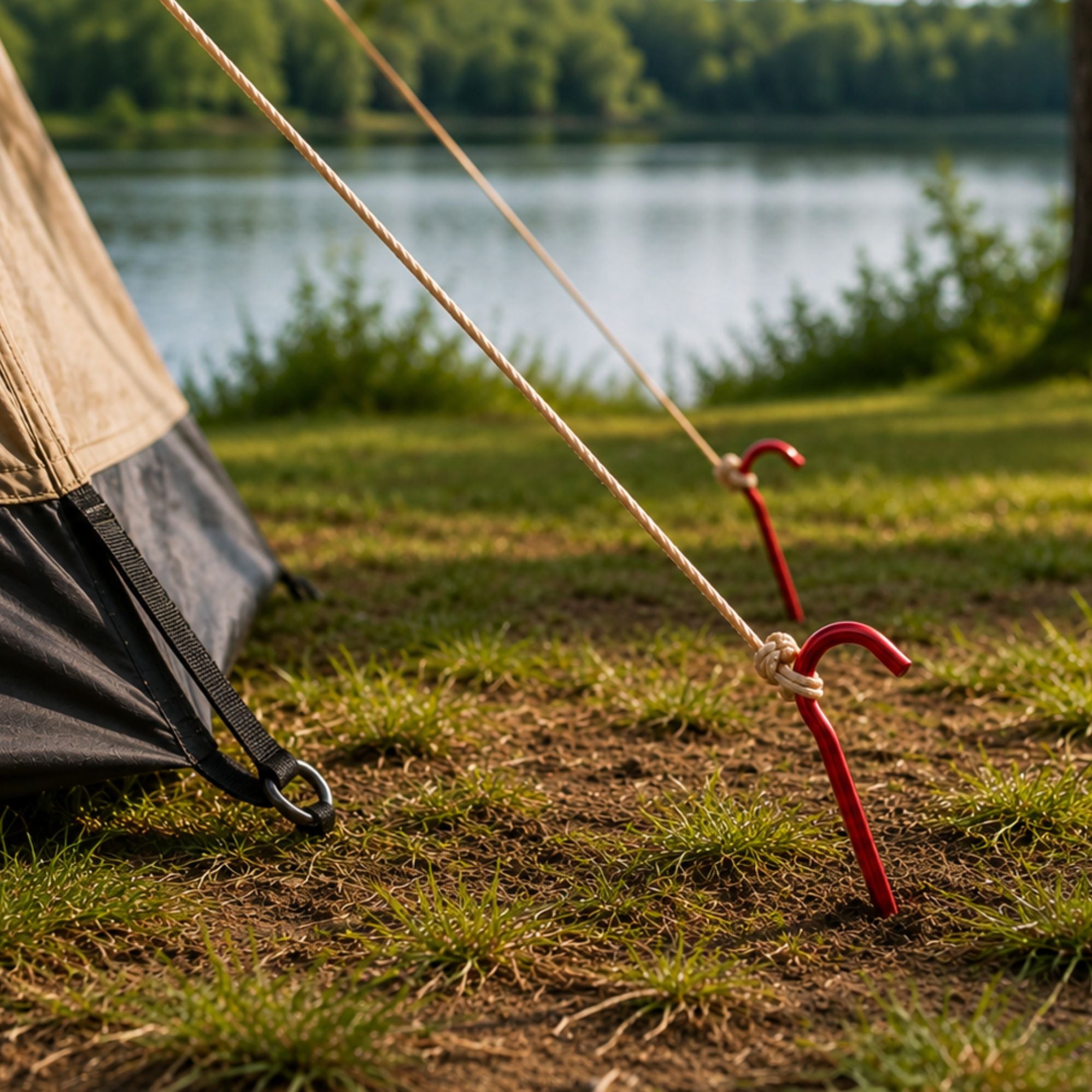 Wildtrak 6 Pack Aluminium Alloy Tent Pegs 18cm