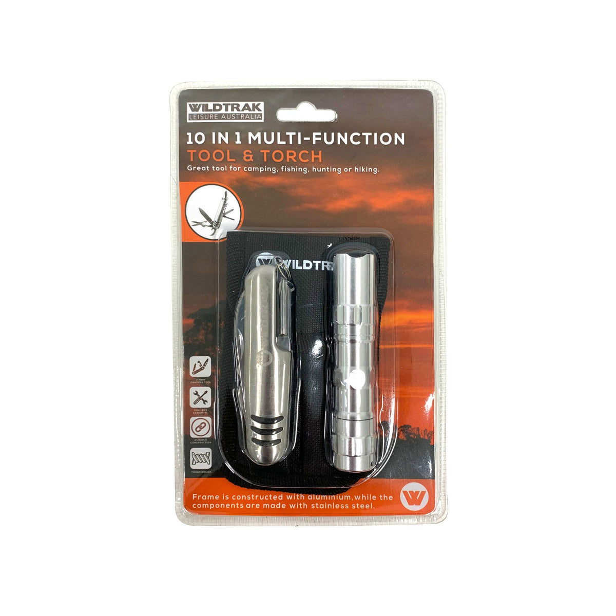 Wildtrak 10 in 1 Multi-function Tool & Torch Combo