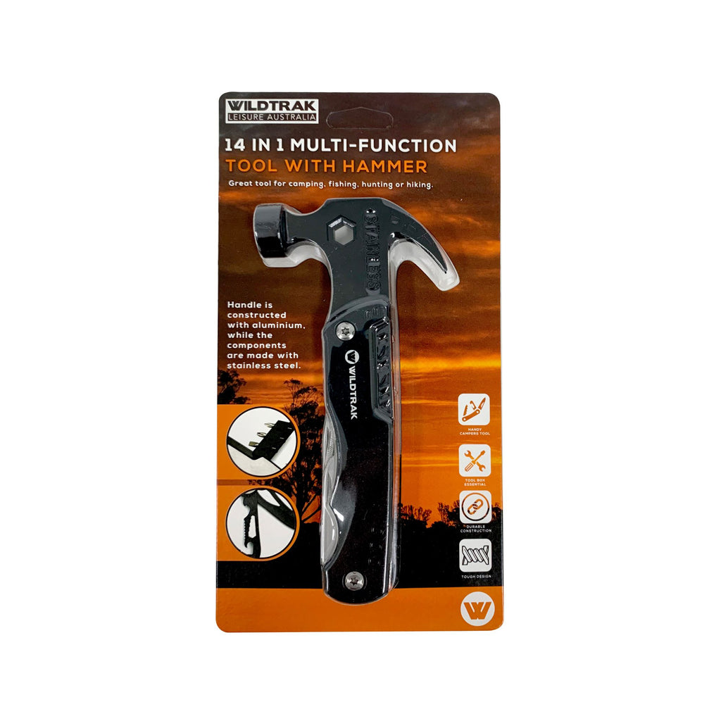 Wildtrak 14 in 1 Multi Function Tool with Hammer and Carry Bag