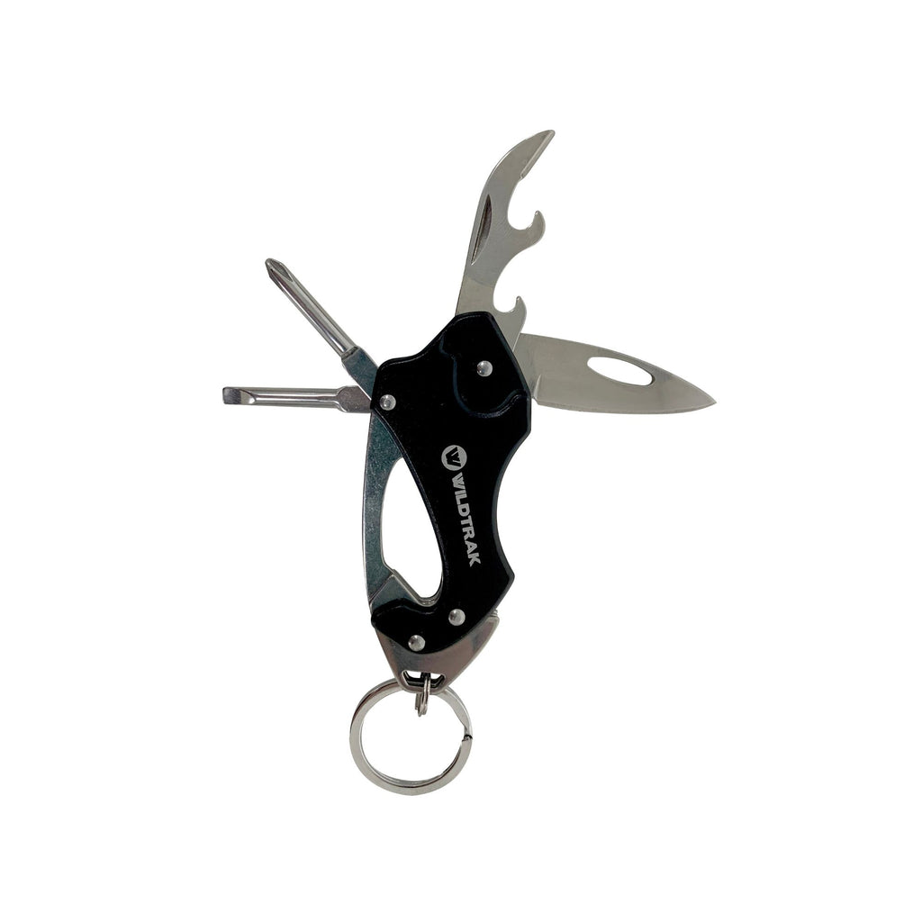 Wildtrak 6 in 1 Multi Function Tool Key Ring with Army Knife