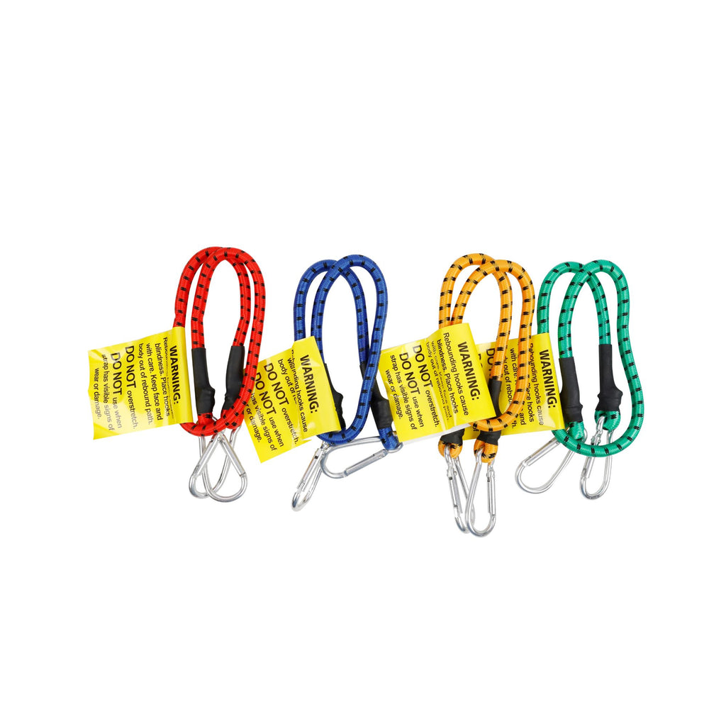 Wildtrak 90cm Bungee Cord with Carabiners - Assorted Colours