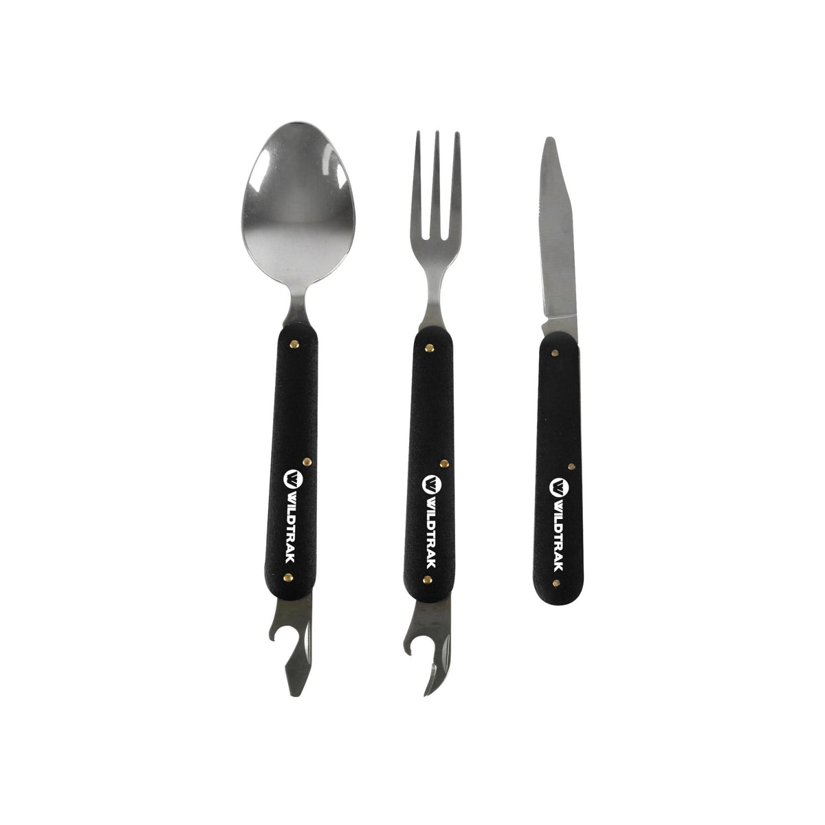 Wildtrak 3 Piece Foldable Cutlery Set with Pouch
