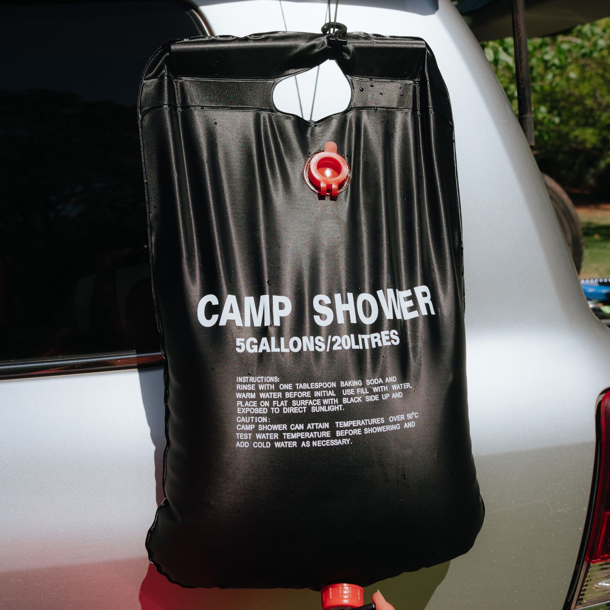Wildtrak 20L Portable Camping Solar Shower with Carry Handle