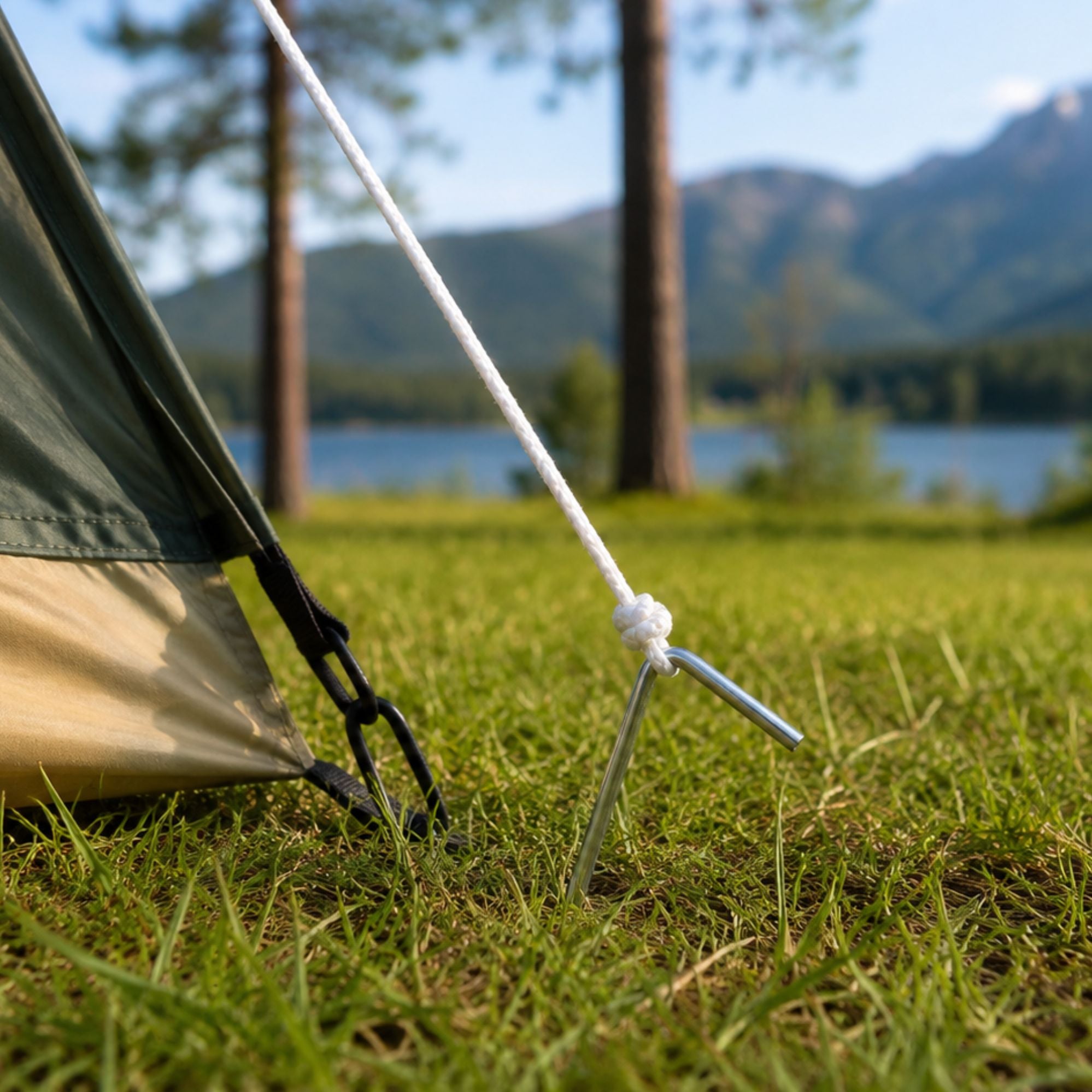 Wildtrak 10 Pack Stainless Steel Tent Pegs 23cm
