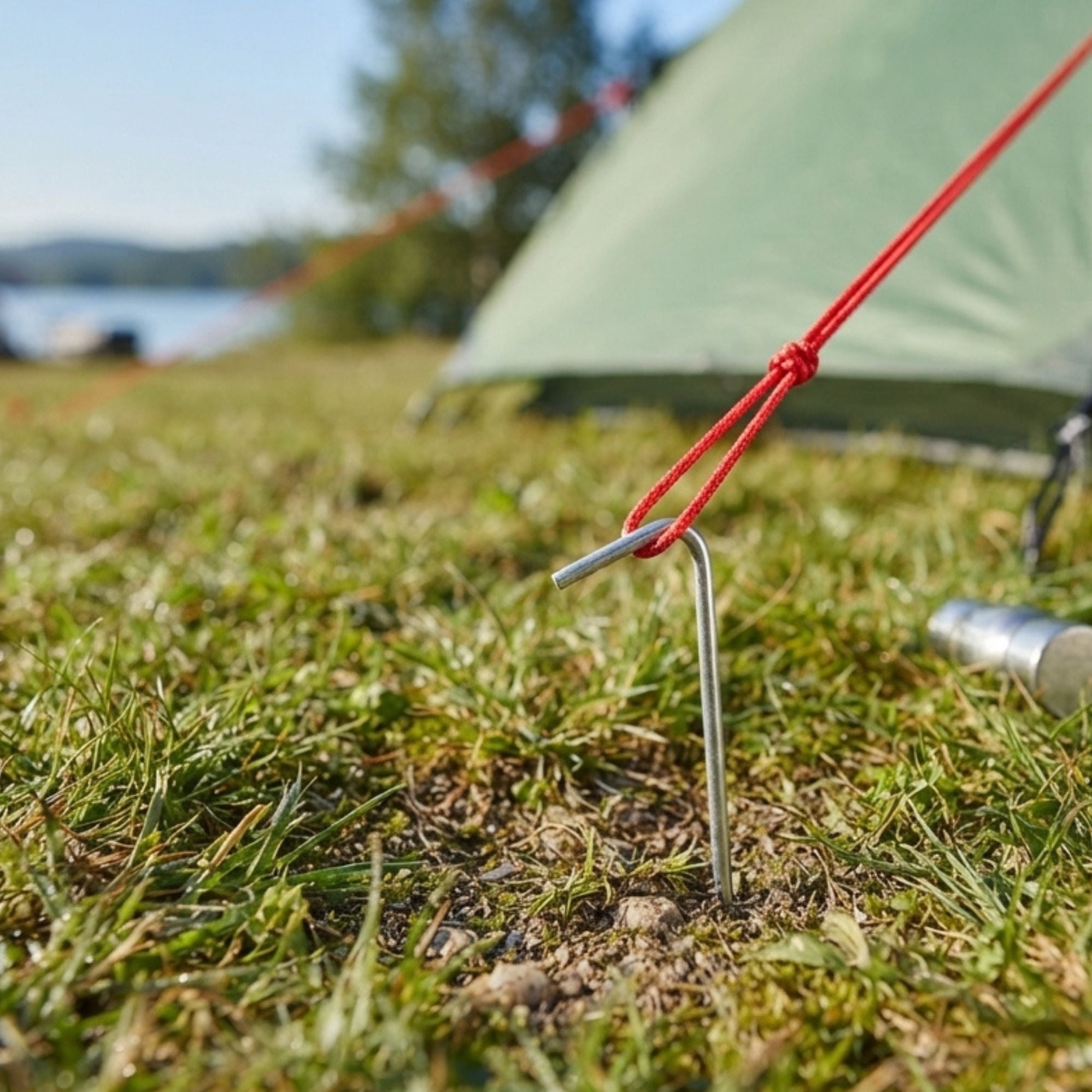 Wildtrak 10 Pack Stainless Steel Tent Pegs 23cm
