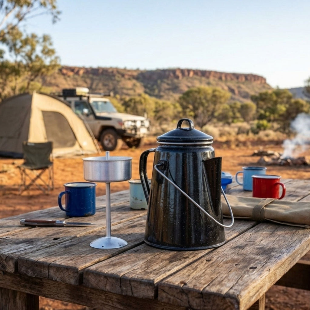 2L Premium Enamel Percolator Coffee Pot