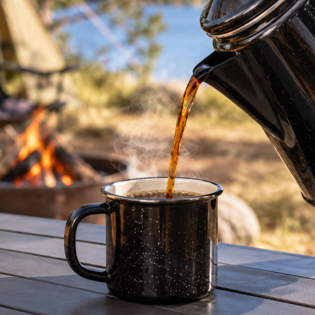 2L Premium Enamel Percolator Coffee Pot