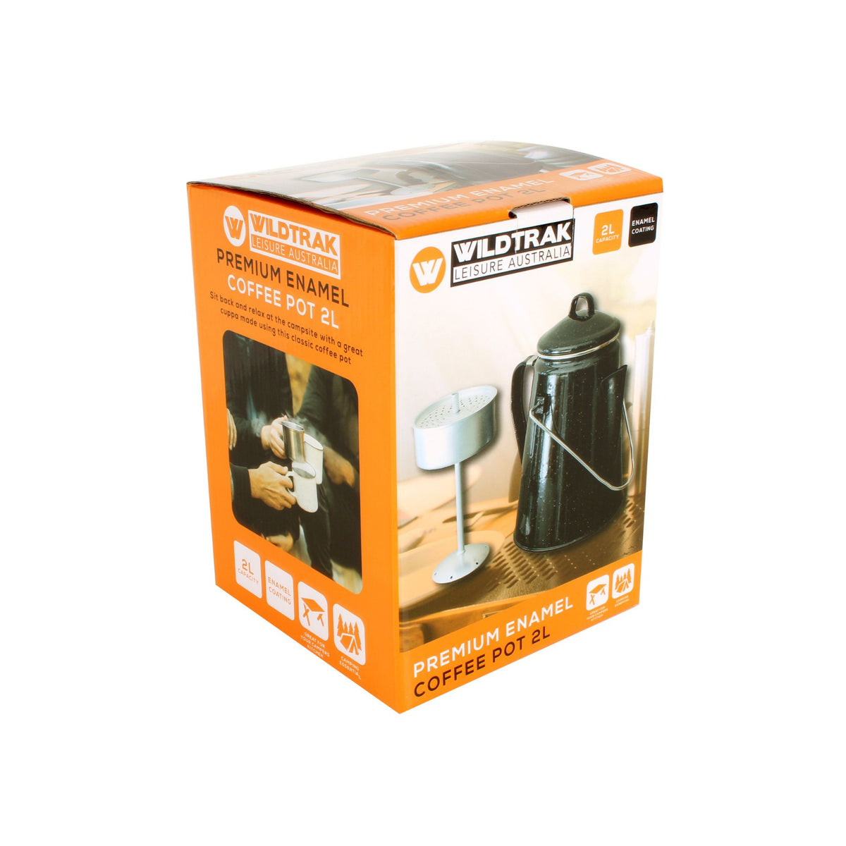 2L Premium Enamel Percolator Coffee Pot