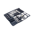 Wildtrak 26 Pcs Stainless Steel Cutlery and BBQ Set in Canvas Wrap with Handles