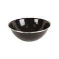 Wildtrak Premium Black Speckled Jumbo Enamel Bowl with Stainless Steel Rim 19cm