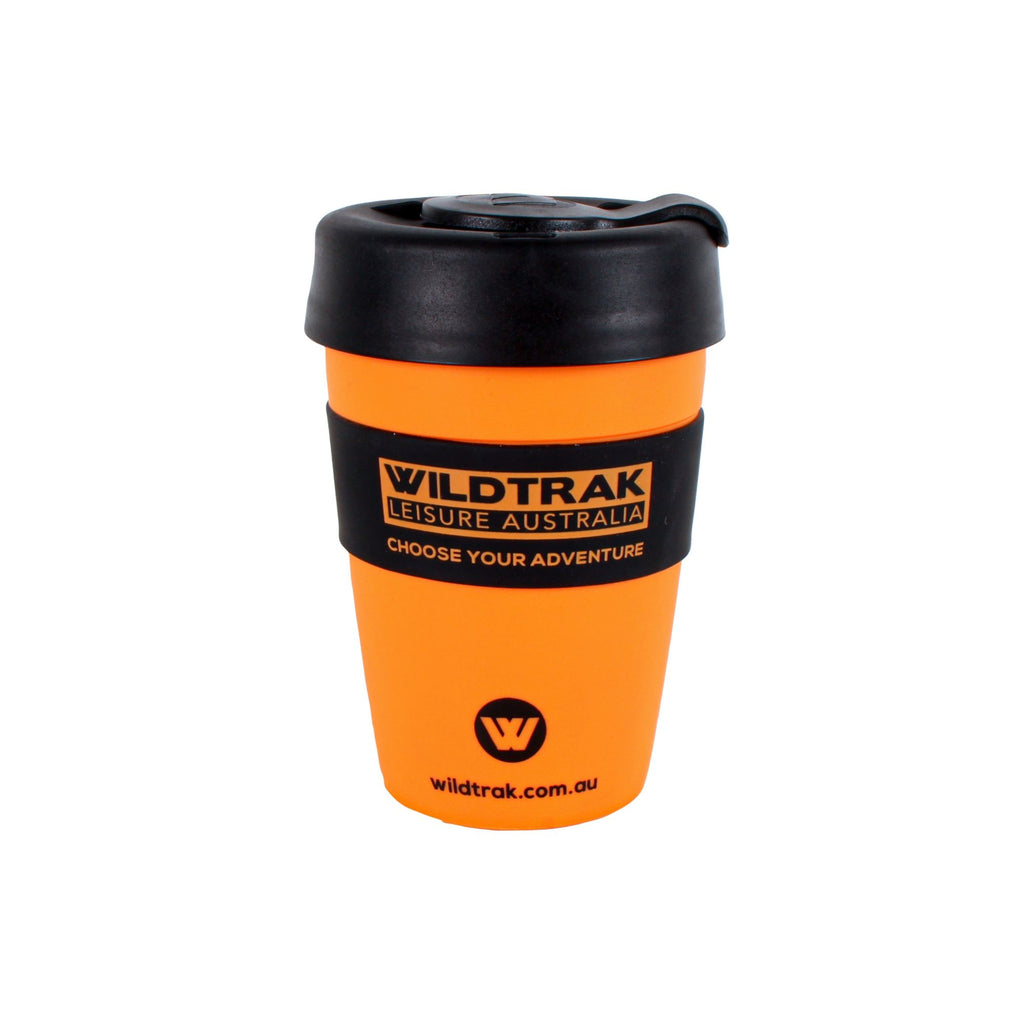 Wildtrak 350ml Reusable Coffee Cup with Splash-proof Lid & Cool Touch Sleeve