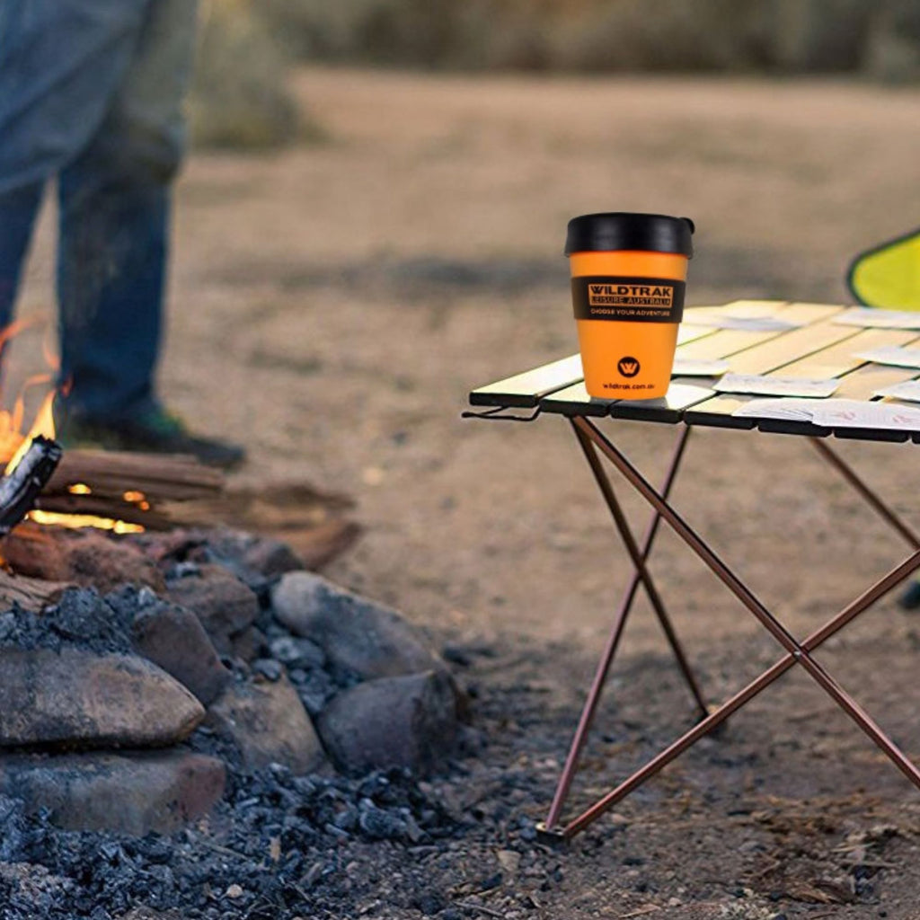 Wildtrak 350ml Reusable Coffee Cup with Splash-proof Lid & Cool Touch Sleeve