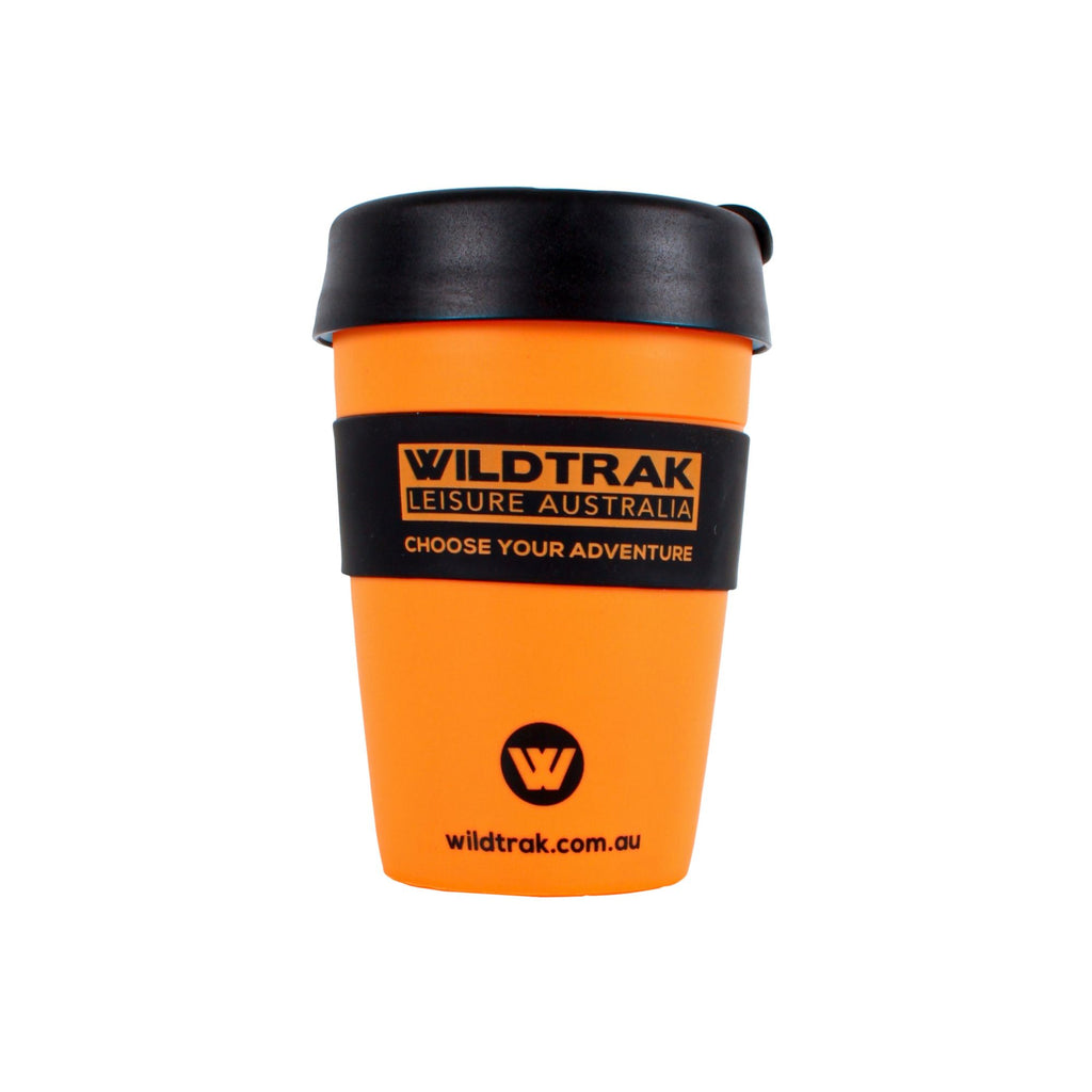 Wildtrak 350ml Reusable Coffee Cup with Splash-proof Lid & Cool Touch Sleeve