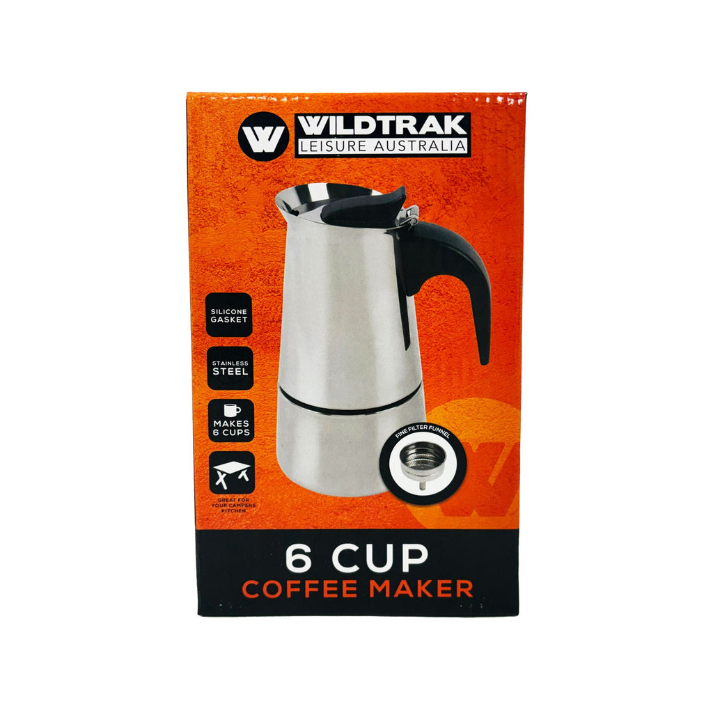 Wildtrak 6-Cup Stainless Steel Coffee Maker