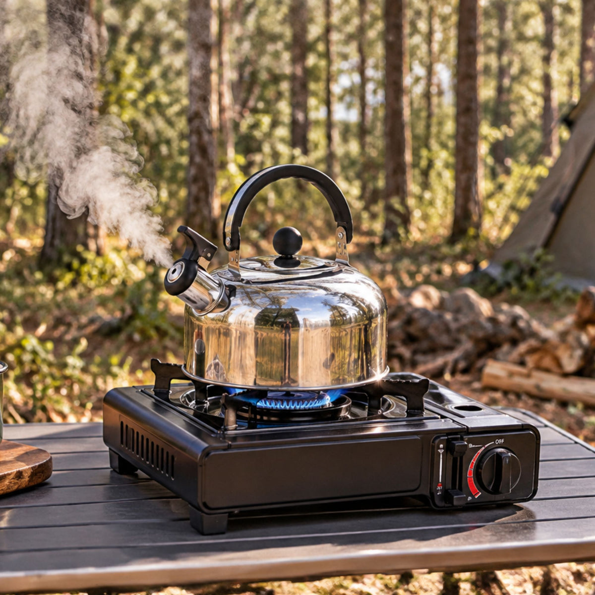 Wildtrak 2L Stainless Steel Whistling Kettle with Heat Resistant Handle