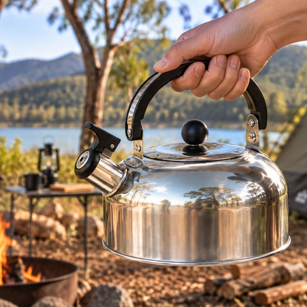 Wildtrak 2L Stainless Steel Whistling Kettle with Heat Resistant Handle