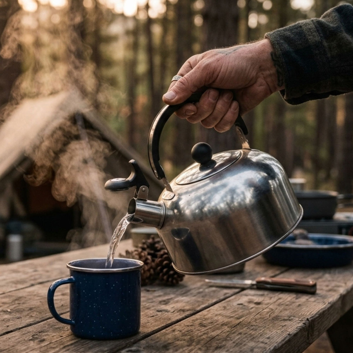 Wildtrak 2L Stainless Steel Whistling Kettle with Heat Resistant Handle