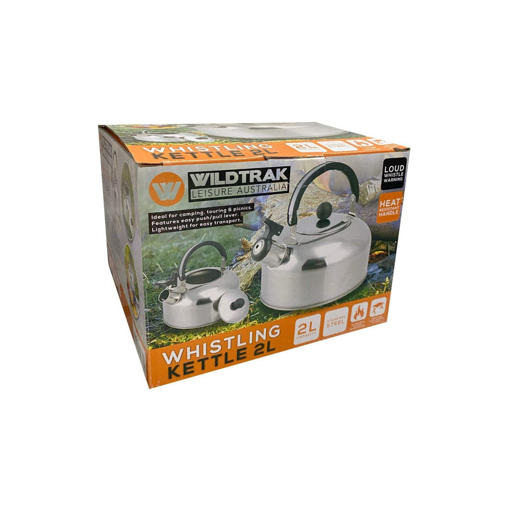 Wildtrak 2L Stainless Steel Whistling Kettle with Heat Resistant Handle