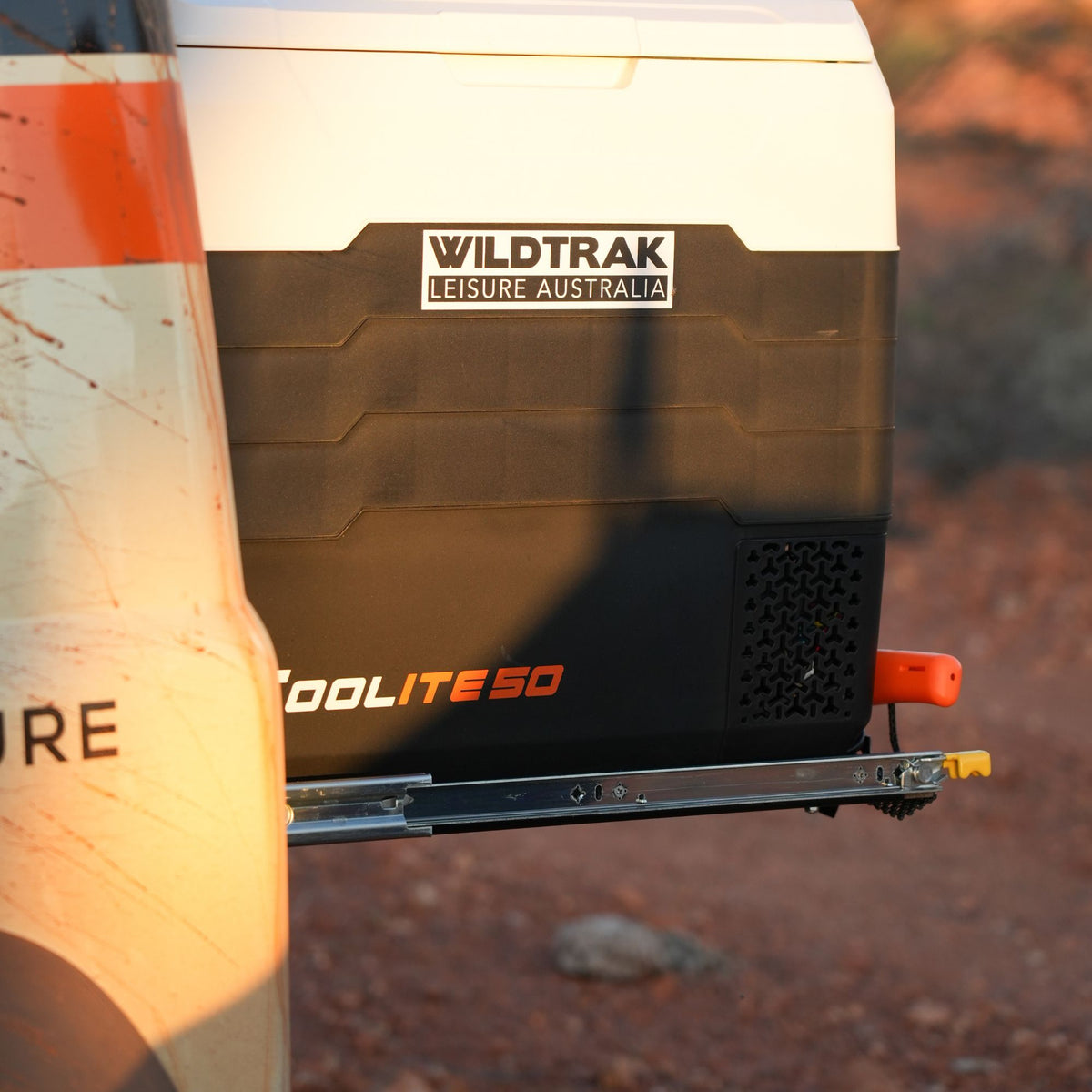 Wildtrak 4WD Heavy-duty Fridge/Freezer Slide, Powder Coated, Max Weight 125kg