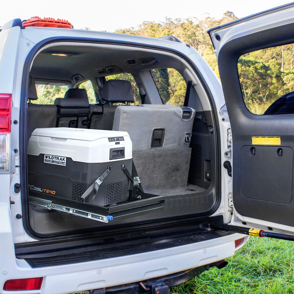 Wildtrak 4WD Heavy-duty Fridge/Freezer Slide, Powder Coated, Max Weight 125kg