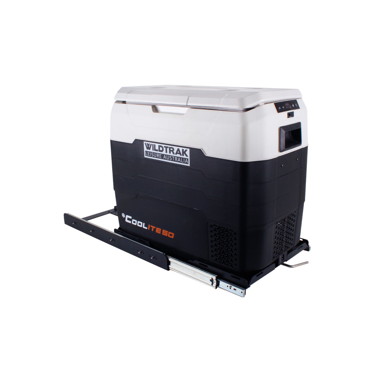 Wildtrak 4WD Heavy-duty Fridge/Freezer Slide, Powder Coated, Max Weight 125kg