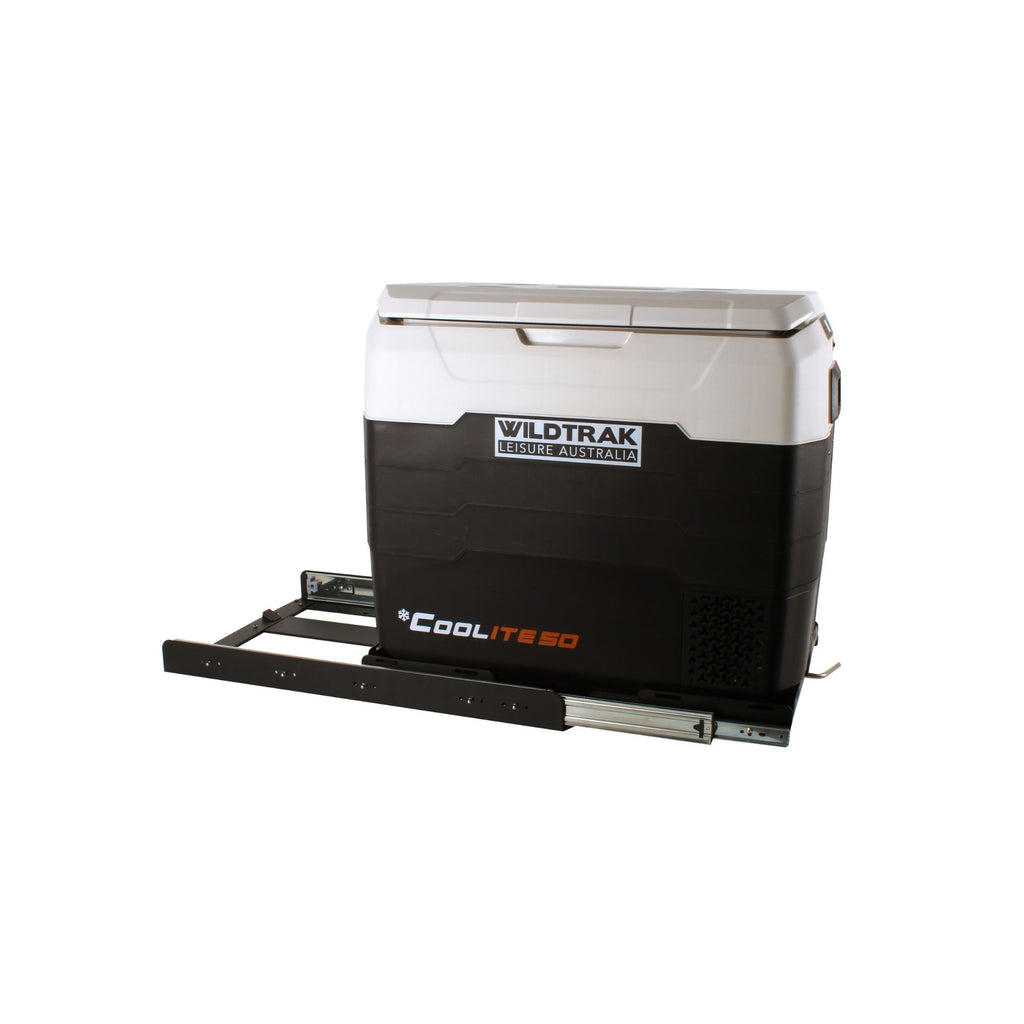 Wildtrak 4WD Heavy-duty Fridge/Freezer Slide, Powder Coated, Max Weight 125kg