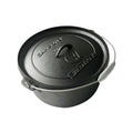 Wildtrak 9 Quart Heavy-duty Round Camp Oven with Lip and Handle, Pre-Seasoned