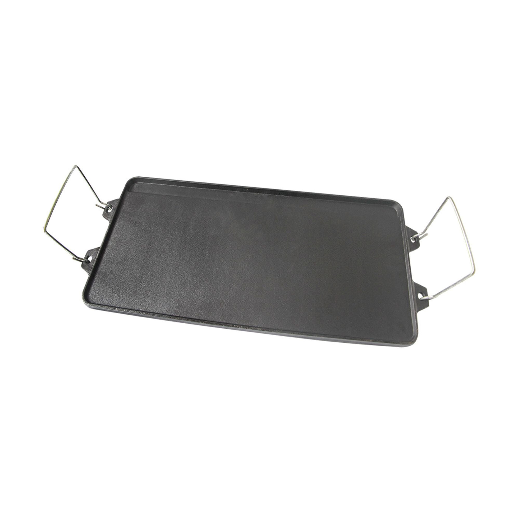 Wildtrak Reversible Cast-Iron Griddle with Handles 52x25cm, Pre-Seasoned